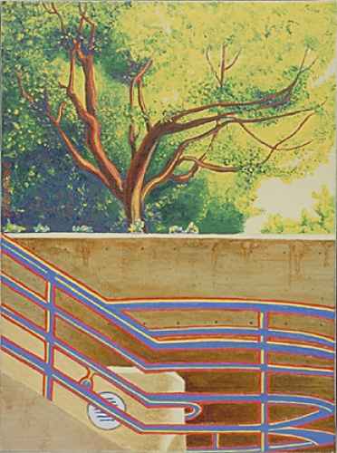 Stairs at MGM- Art by Michael Knight